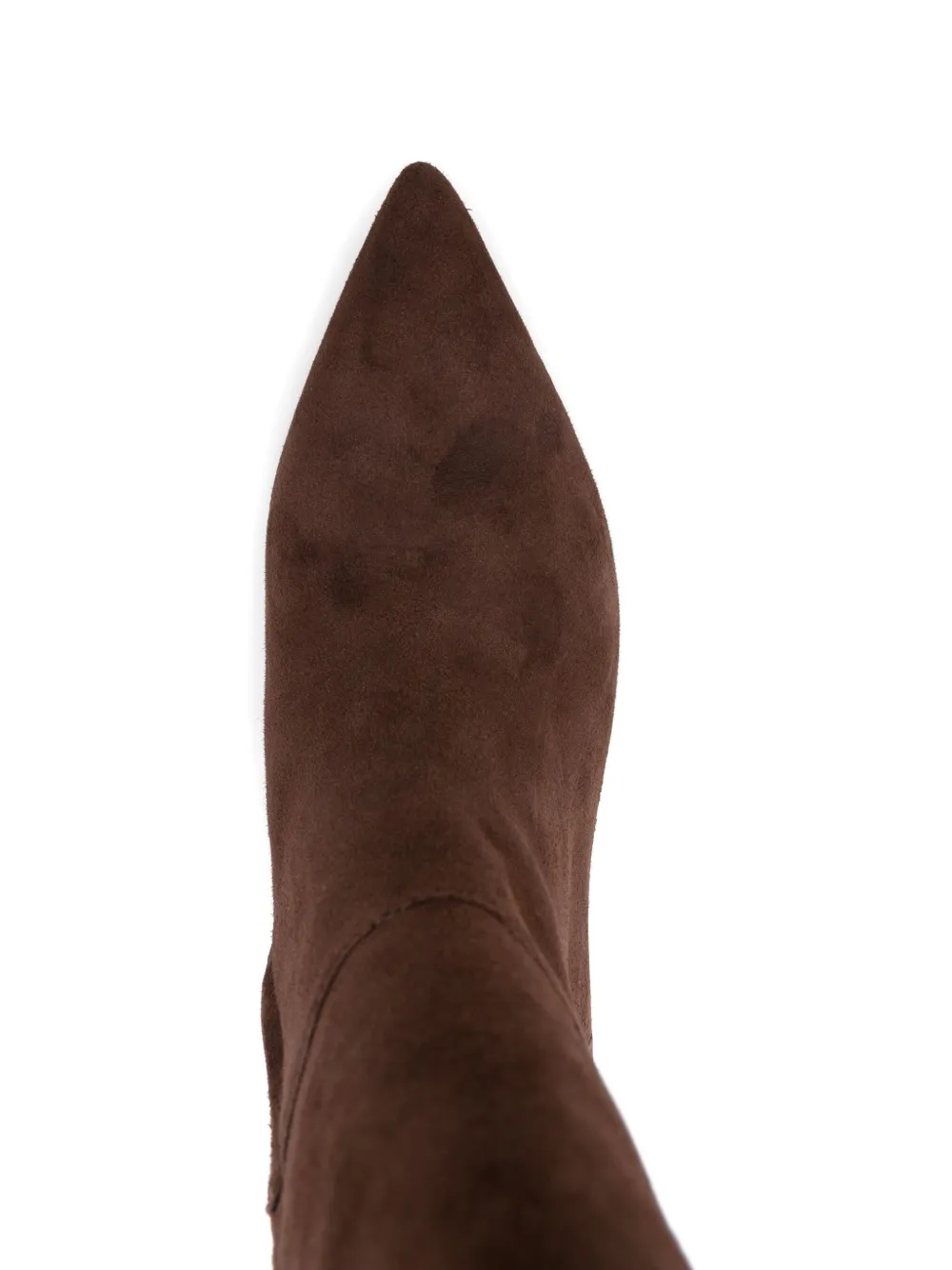 Lauren Ralph Lauren 60 mm suède laarzen met puntinge neus Bruin