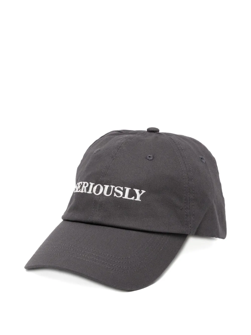 Officine Generale Logo-embroidered Cap In Gray