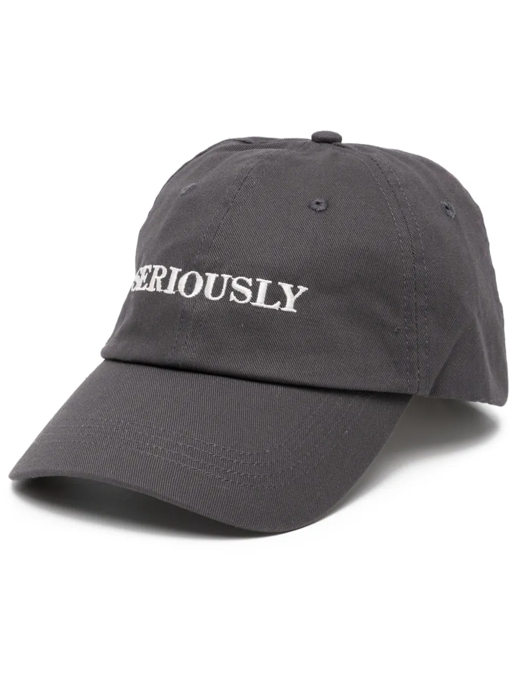 Officine Generale logo-embroidered cap | Grey | Image 1