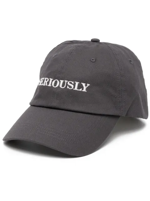 Officine Generale logo-embroidered cap