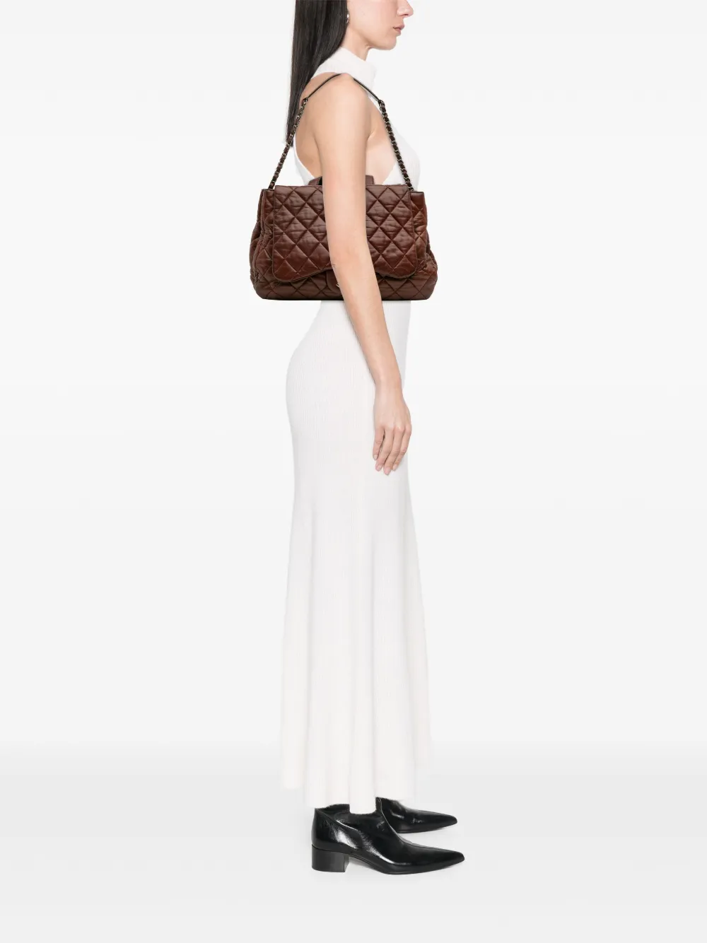 CHANEL Pre-Owned 2010-2011 Maxi Quilted Lambskin 3 Tote satchel | Pre-Owned | Image 2