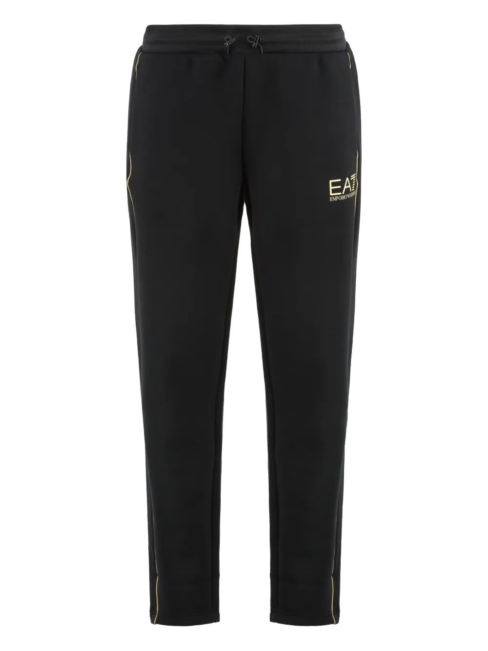 Ea7 Emporio Armani logo-print side-stripe pants | Black | Image 1