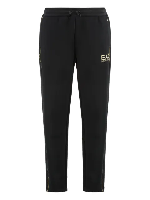 Ea7 Emporio Armani logo-print side-stripe pants