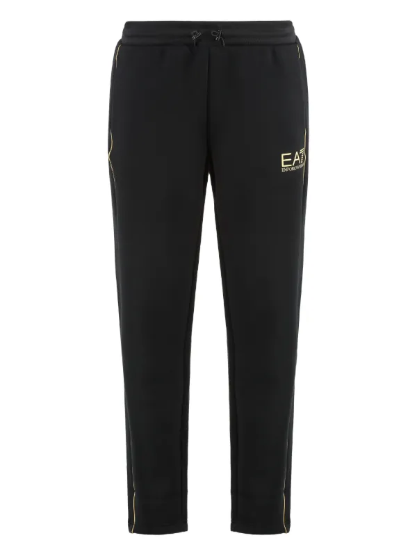 Ea7 Emporio Armani サイドストライプパンツ | ブラック | FARFETCH JP