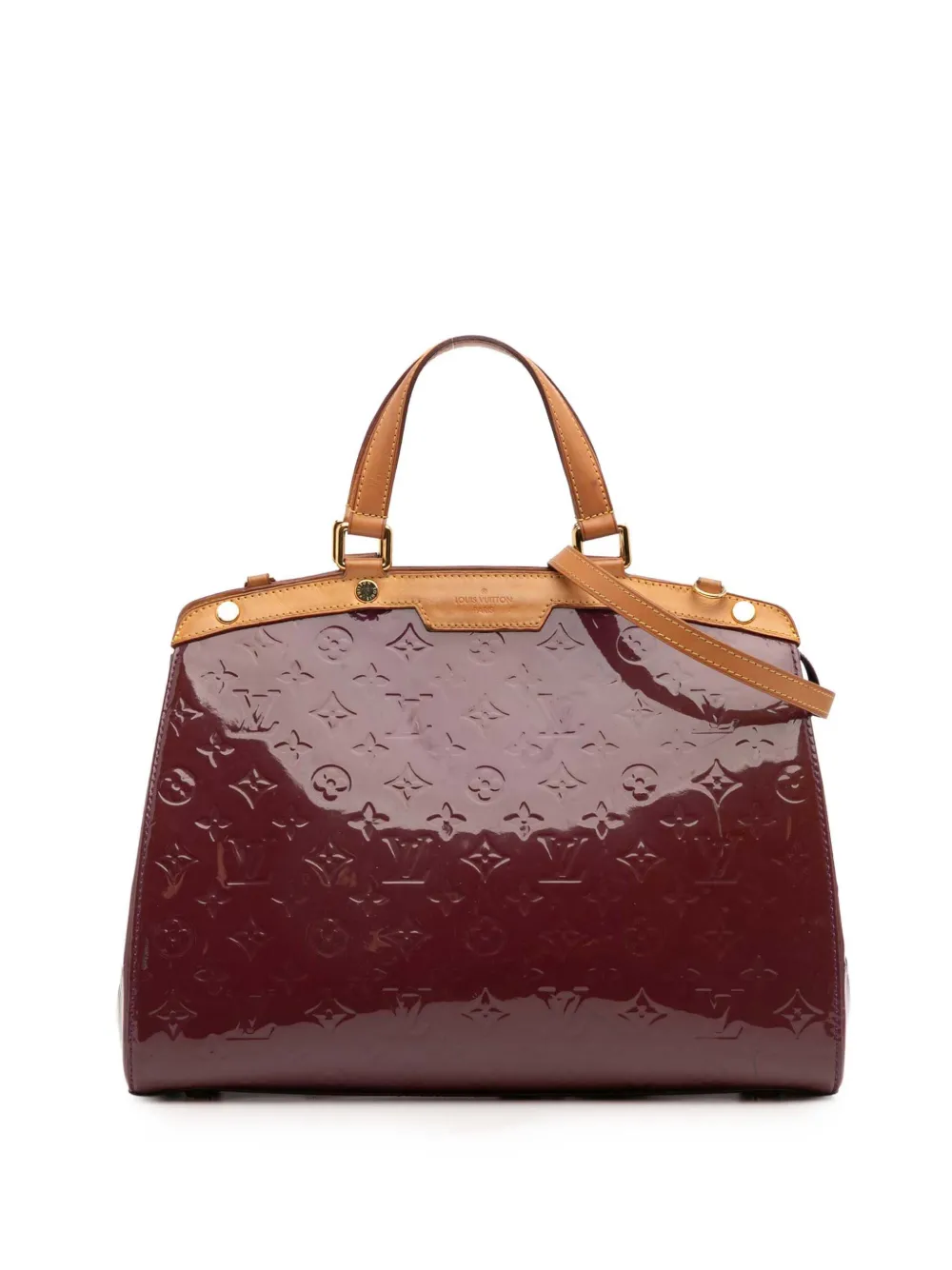 Louis Vuitton Pre-Owned 2014 Monogram Vernis Brea GM satchel | Red | Image 1