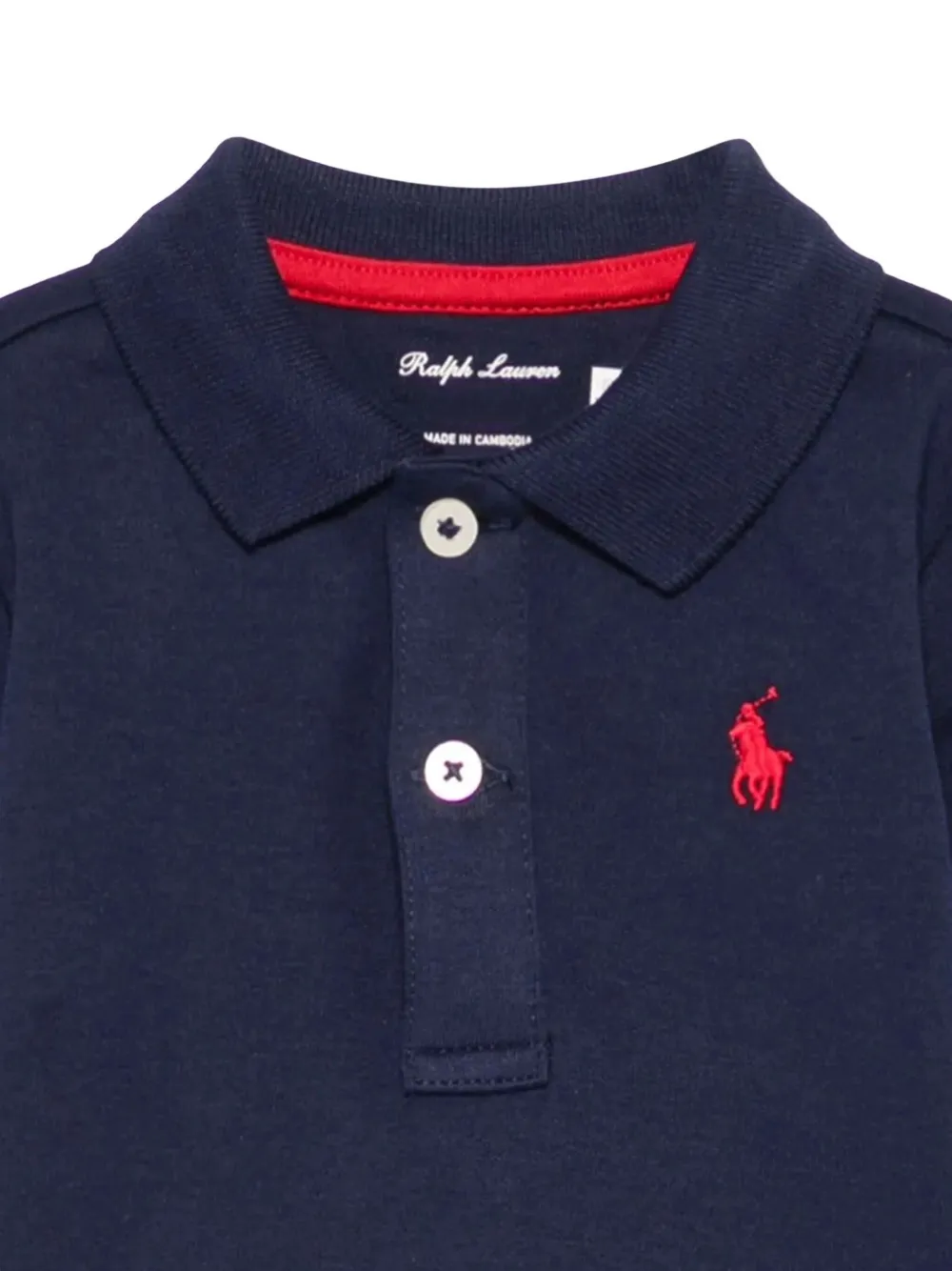 Polo Ralph Lauren Polo Pony-embroidered Bodysuit In Blue