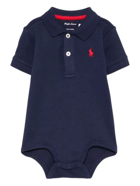 POLO RALPH LAUREN KIDS Polo Pony-embroidered bodysuit