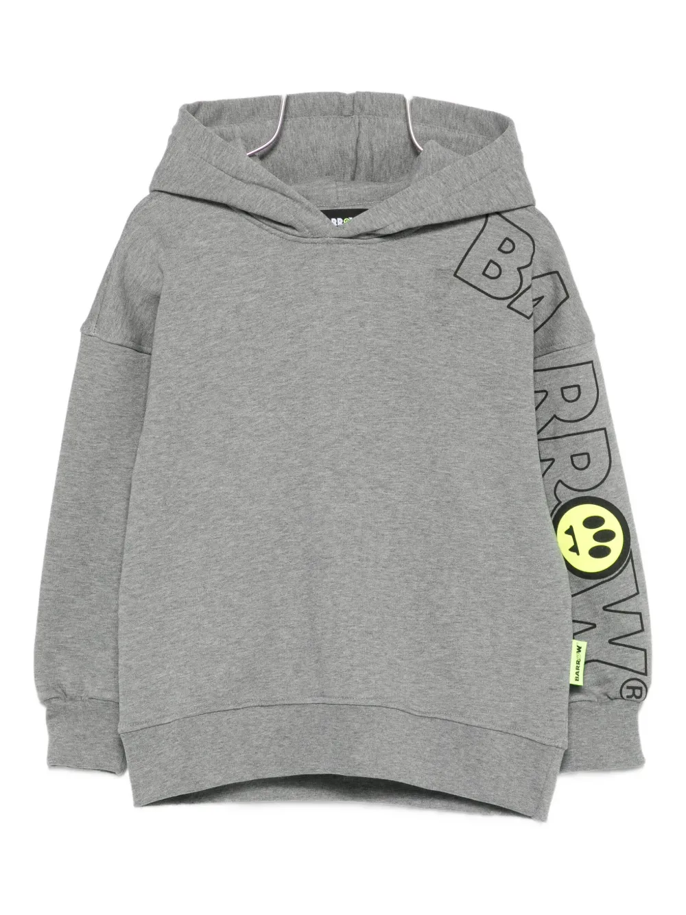 Barrow Logo-print Hoodie In Gray