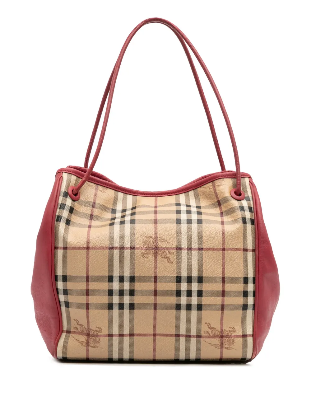 Burberry Pre-Owned 2000-2017 Small Haymarket Check Coated Canvas Canterbury tote bag | Brown | Image 1