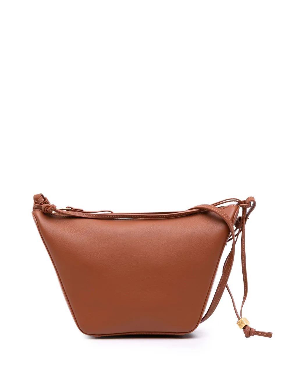 Loewe Pre-Owned 2023 Mini Leather Hammock Hobo satchel - ブラウン Loewe Pre-Owned 2023 Mini Leather Hammock Hobo satchel - ブラウン