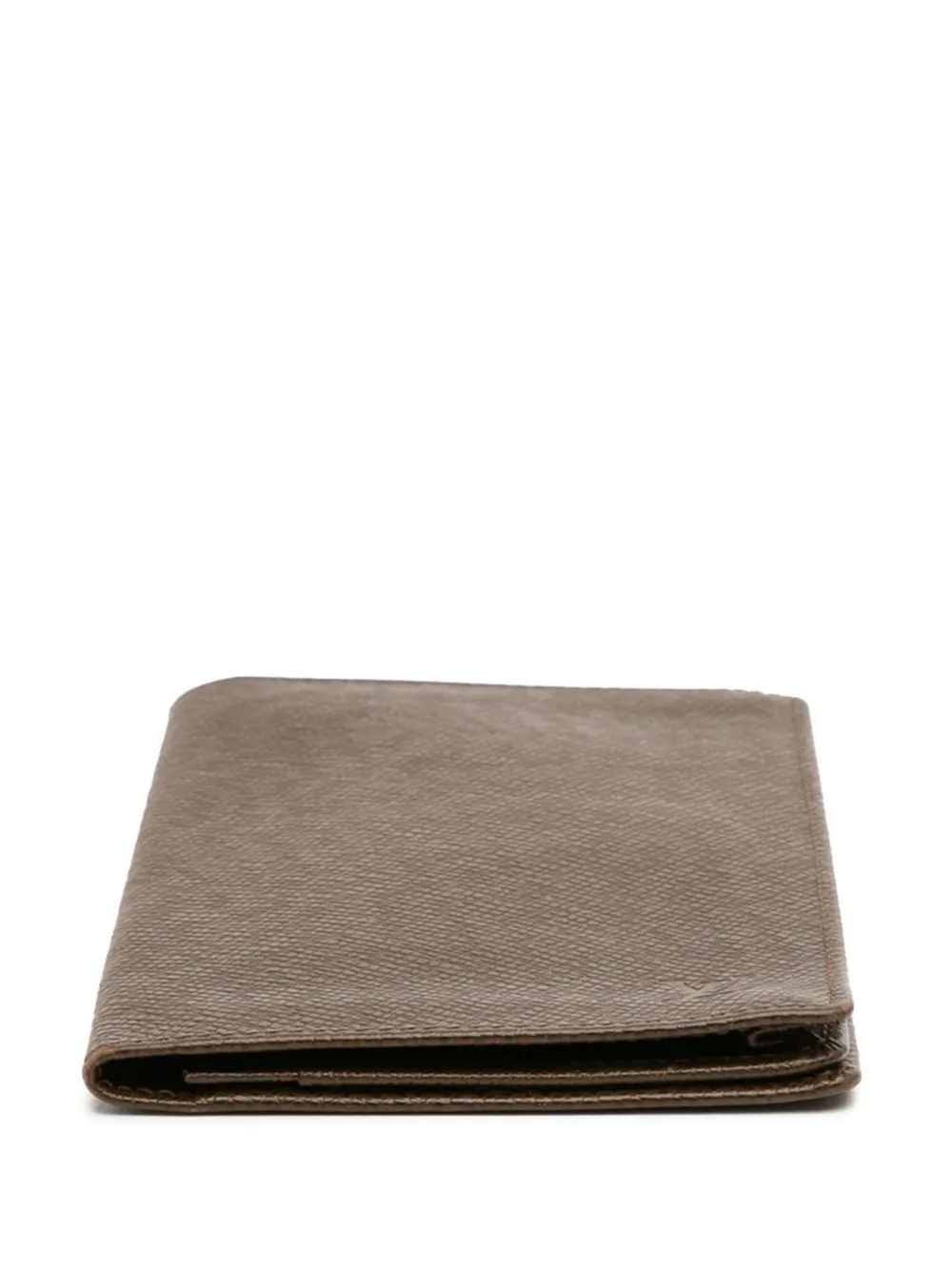 Pre-owned Louis Vuitton 2005 Taiga Checkbook Wallet Long Wallets In Brown