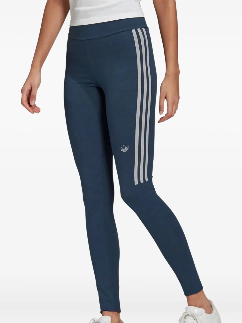 adidas 3-stripe leggings - ブルー adidas 3-stripe leggings - ブルー