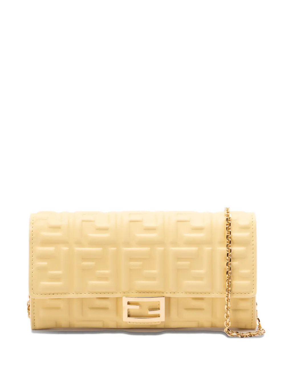 FENDI Baguette Continental chain-strap wallet | Yellow | Image 1