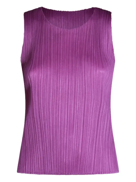 Pleats Please Issey Miyake pleated sleeveless top