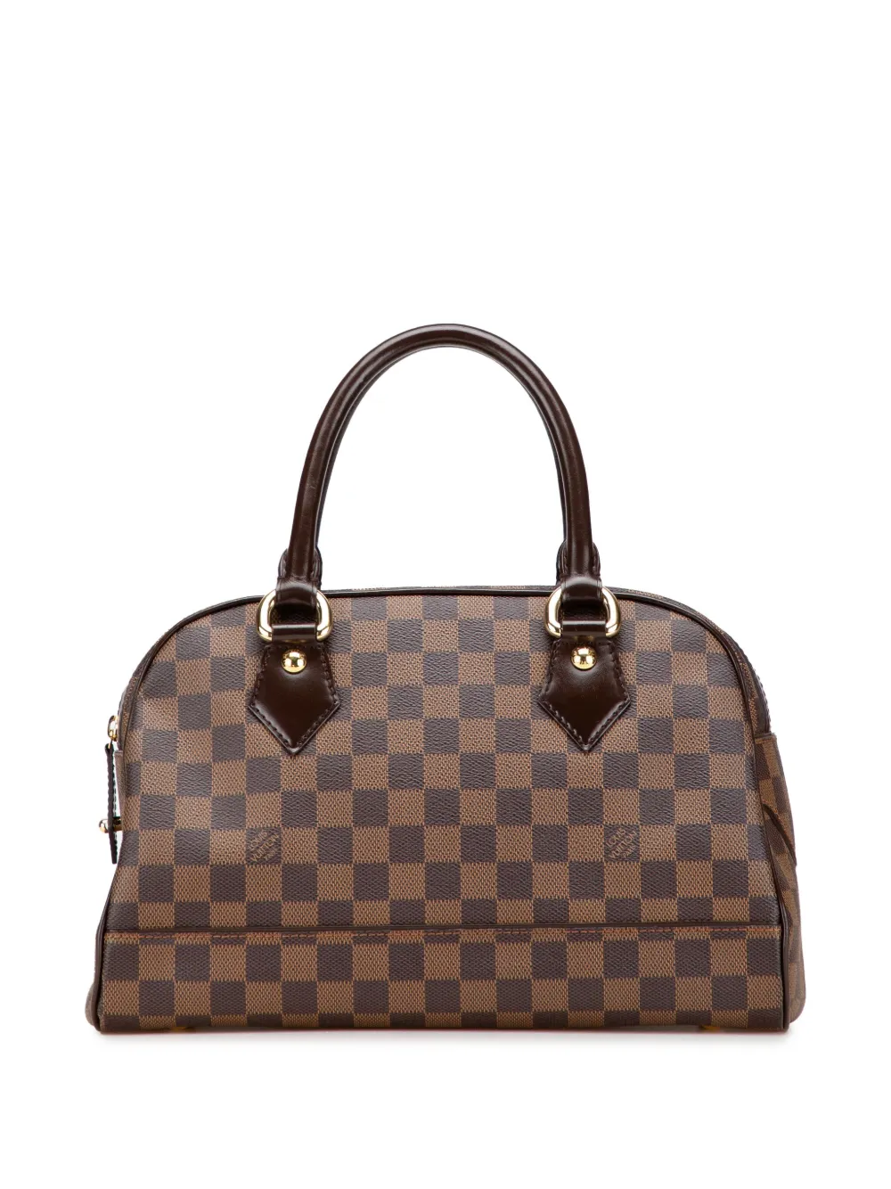 Louis Vuitton Pre-Owned 2008 ダミエ エベヌ ドゥオモ ハンドバッグ - ブラウン Louis Vuitton Pre-Owned 2008 ダミエ エベヌ ドゥオモ ハンドバッグ - ブラウン