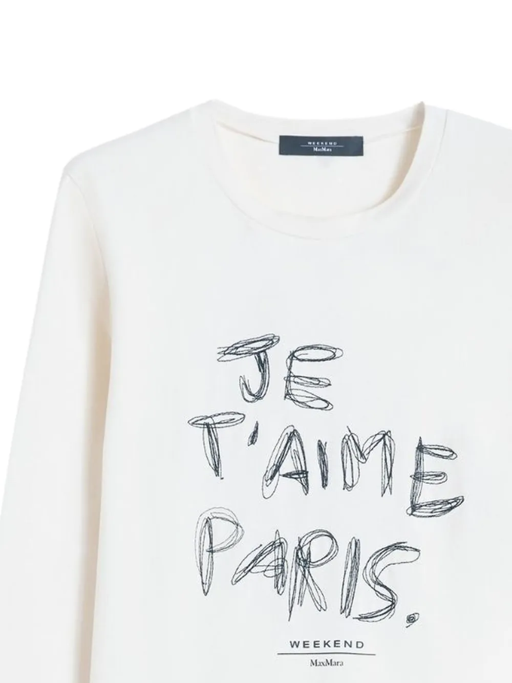 Weekend Max Mara lettering-print long-sleeve t-shirt | T-Shirts & Jersey Shirts | Image 2