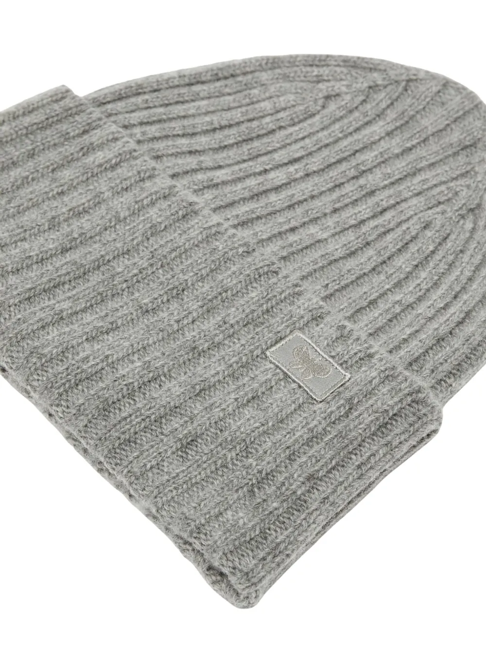 Weekend Max Mara Ribbed Wool Beanie In Gray