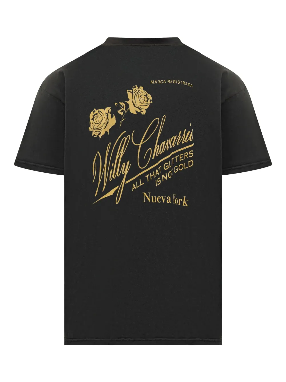 Willy Chavarria T-shirt met grafische print - Zwart