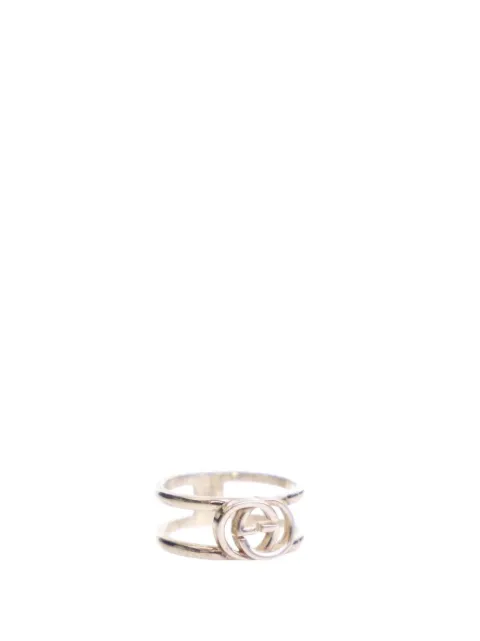 Gucci Pre-Owned 2000-2015 Sterling Silver Interlocking G ring
