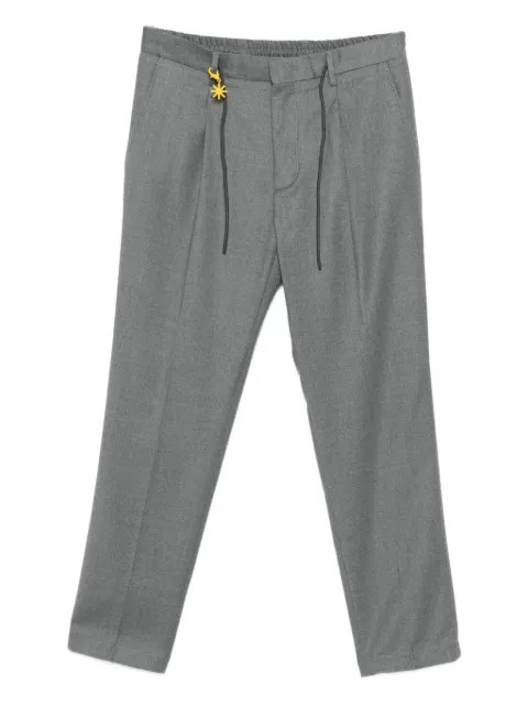Manuel Ritz drawstring straight-leg trousers