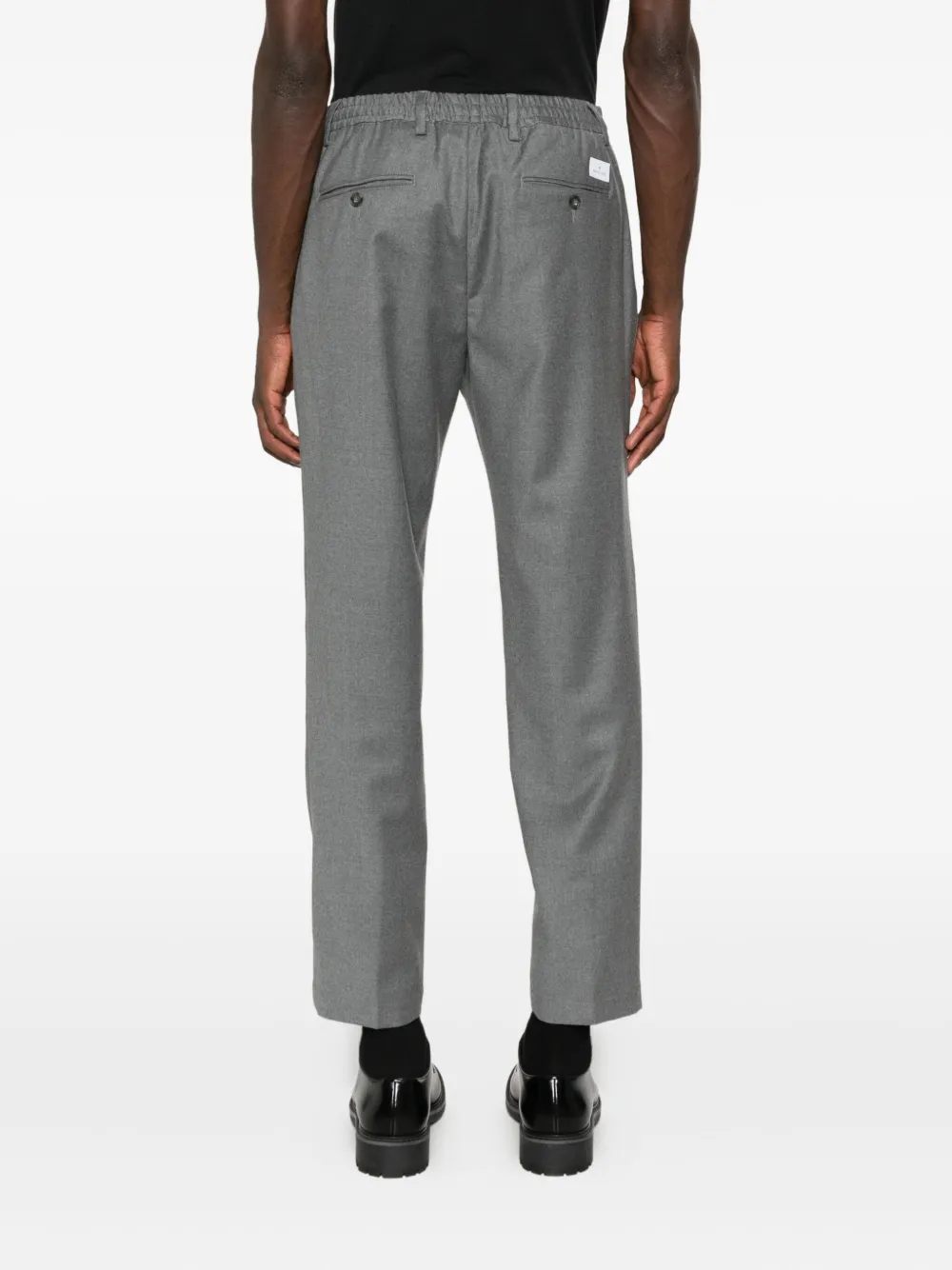 Manuel Ritz Straight broek met trekkoord Grijs