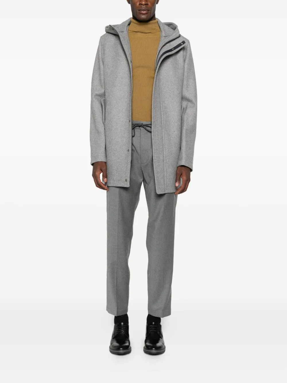 Manuel Ritz drawstring straight-leg trousers - Grijs