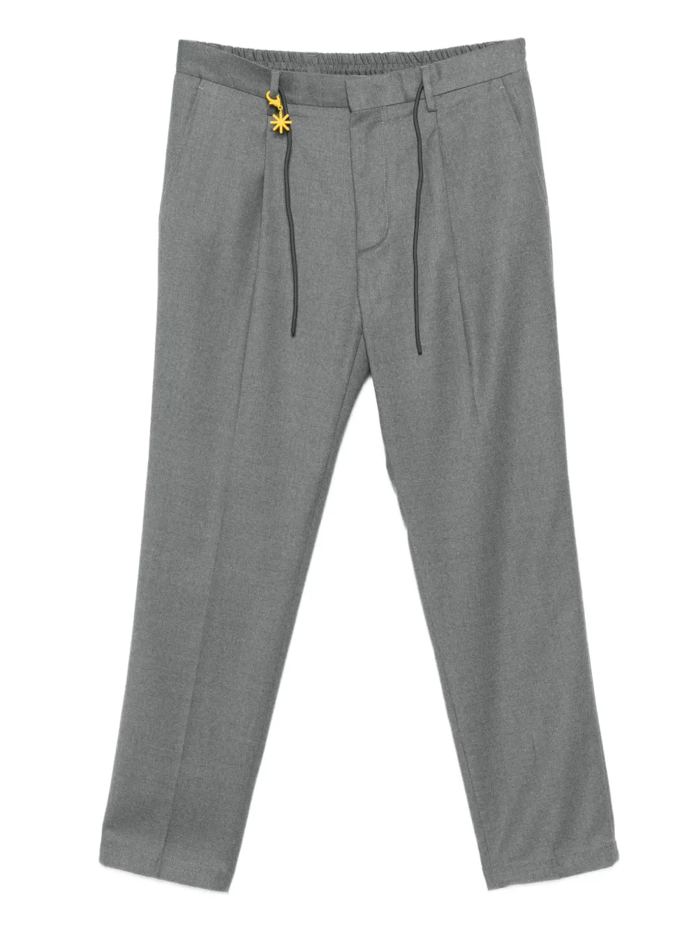 Manuel Ritz drawstring straight-leg trousers | Grey | Image 1