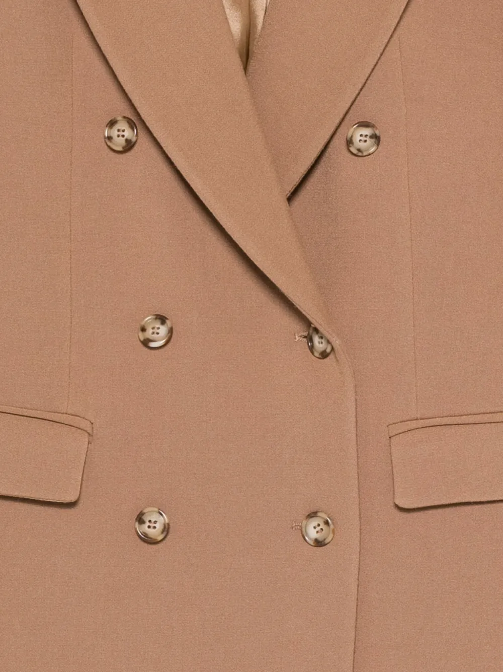 Manuel Ritz Double-breasted Blazer In Brown