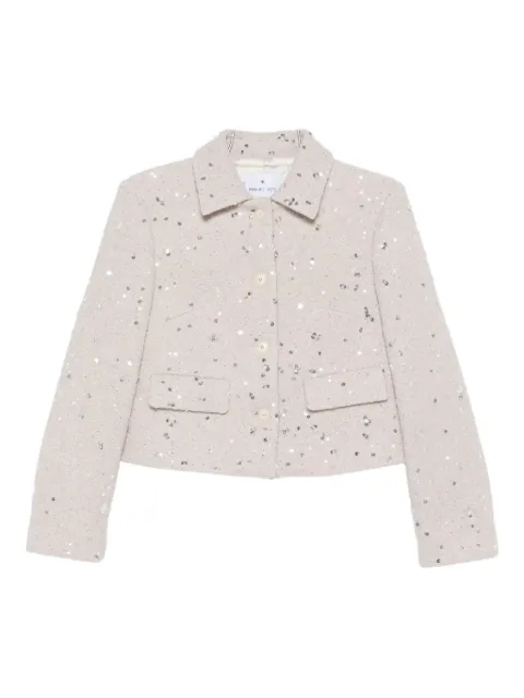 Manuel Ritz sequin-embellished bouclé coat
