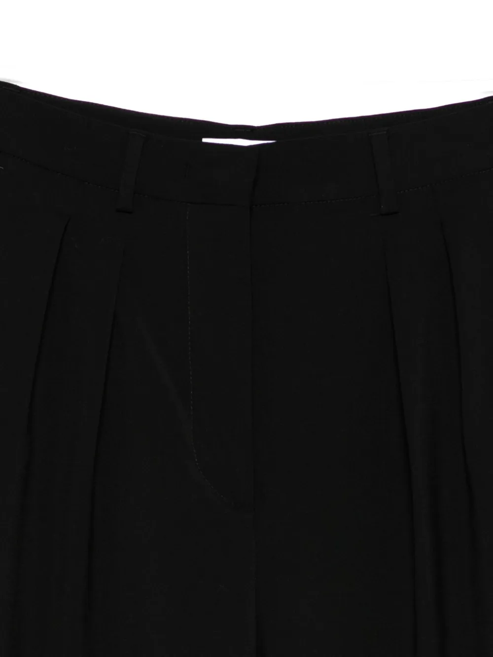 Manuel Ritz Double-pleat Wool Trousers In Black