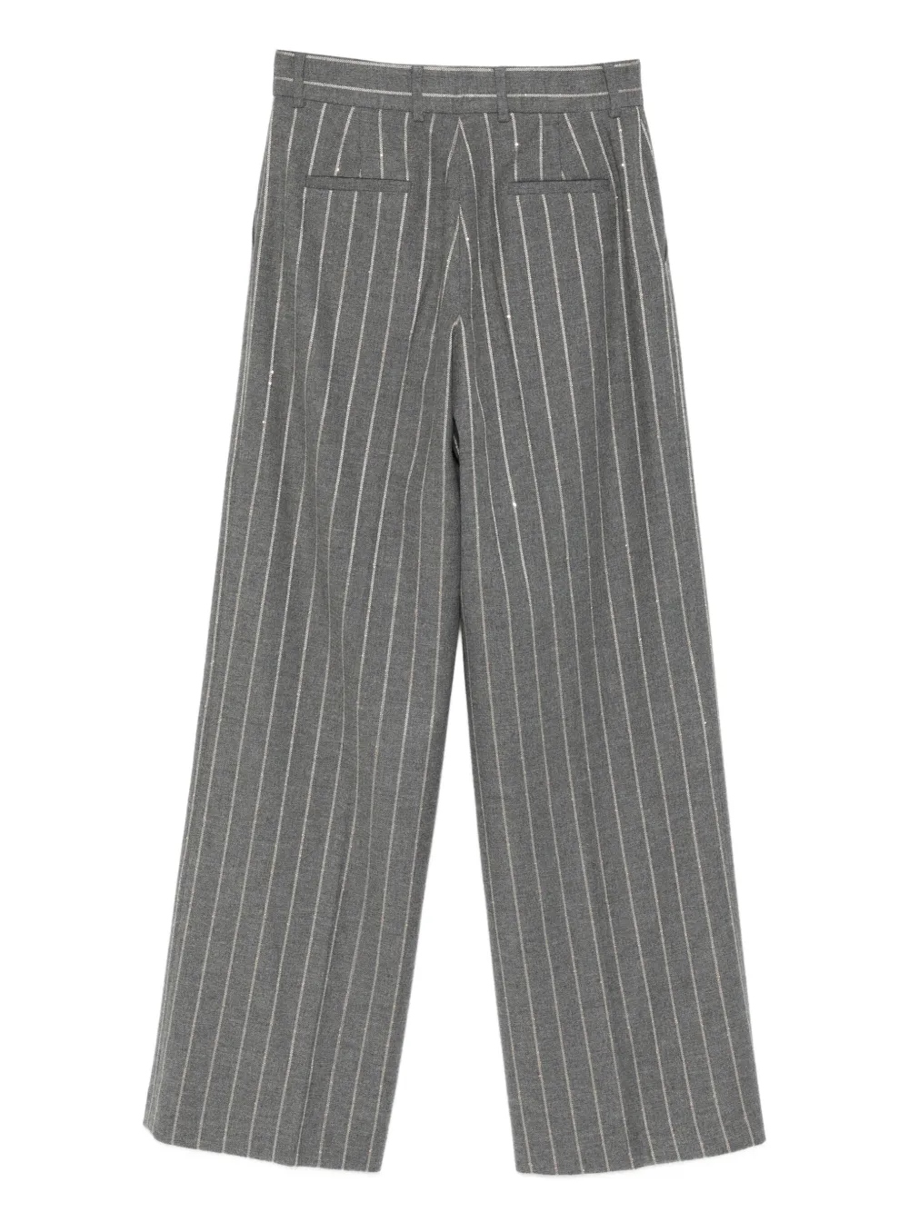 Manuel Ritz pinstriped trousers - Grijs