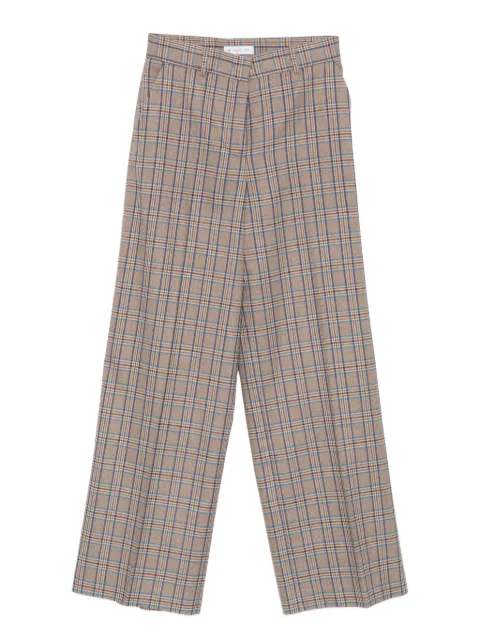 Manuel Ritz pantalones rectos con cuadros estampados