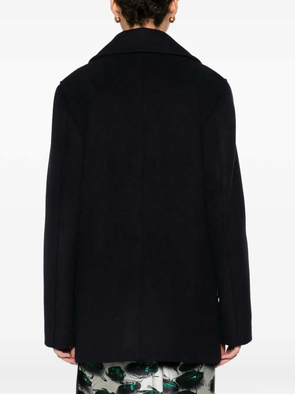 Manuel Ritz Double-breasted Coat In Blue