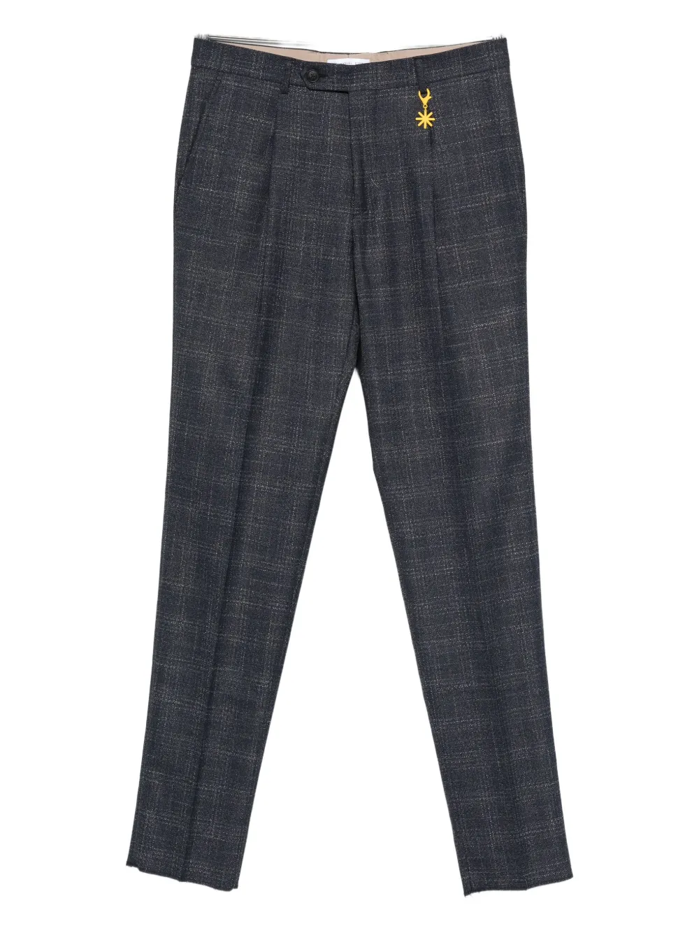 Manuel Ritz check-pattern trousers | Grey | Image 1