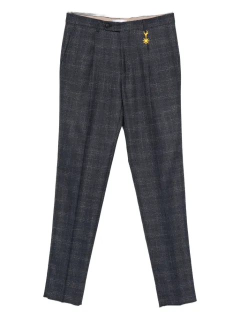 Manuel Ritz check-pattern trousers
