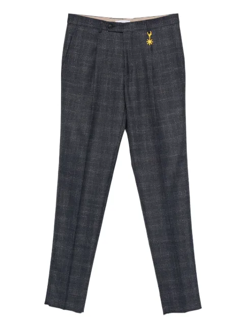 Manuel Ritz check-pattern trousers