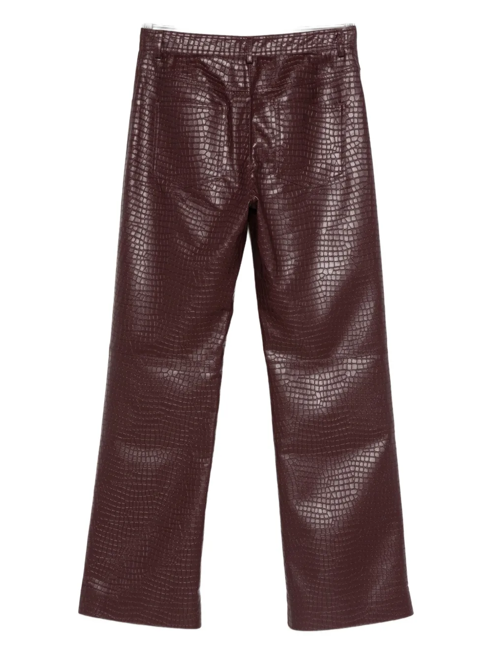 Manuel Ritz faux-leather trousers - Rood