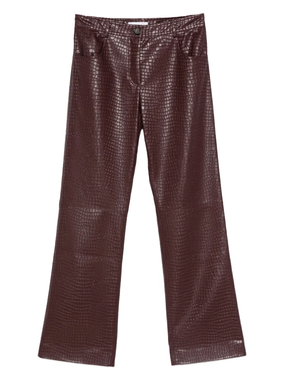 Manuel Ritz faux-leather trousers - Rosso