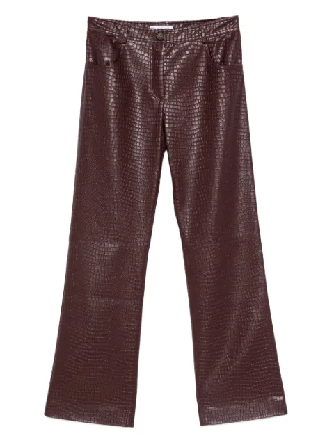 Manuel Ritz faux-leather trousers