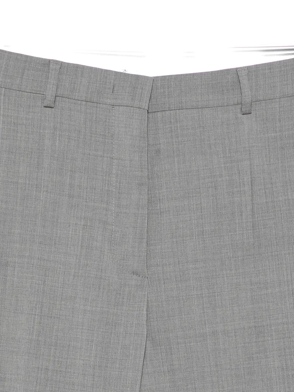 Manuel Ritz Virgin Wool Flared Trousers In Gray