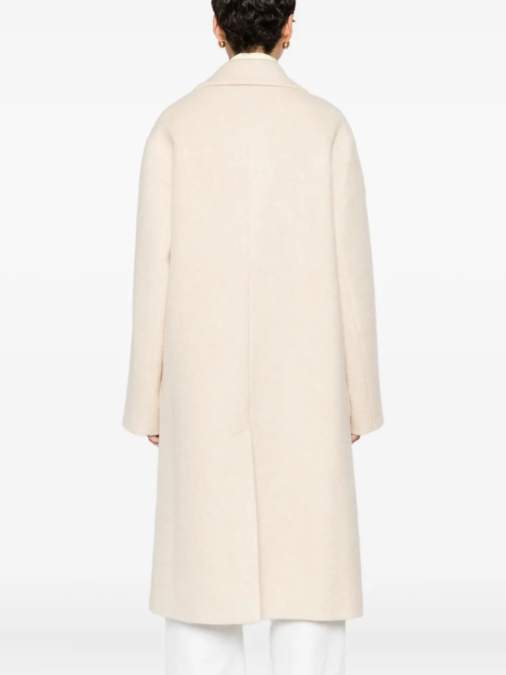Manuel Ritz Patch-pocket Coat In Neutral