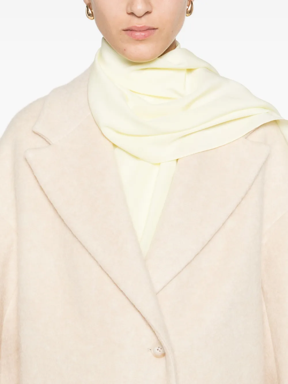 Manuel Ritz Patch-pocket Coat In Neutral