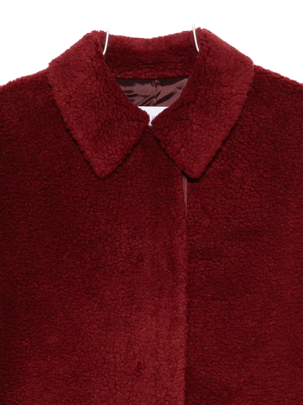 Manuel Ritz Teddy Over Coat In Red
