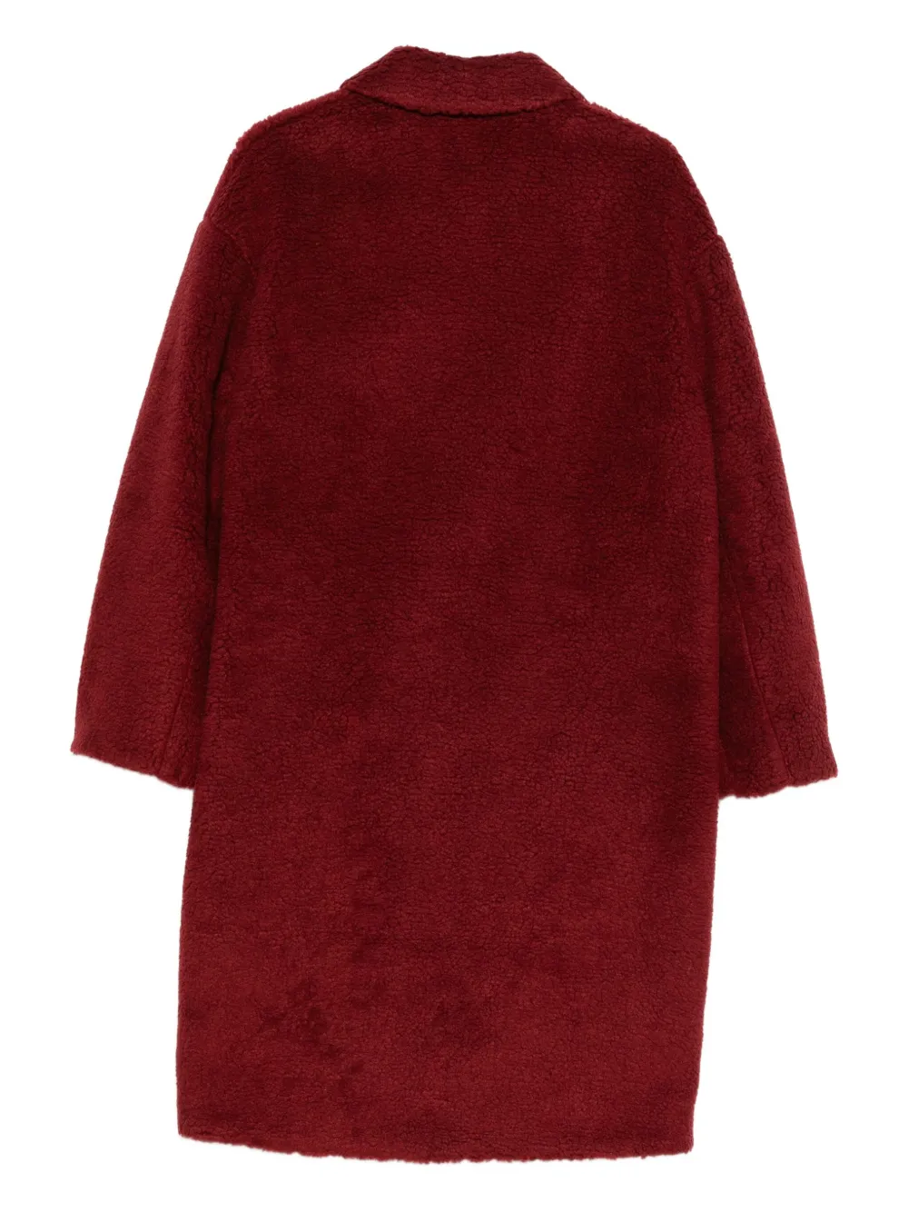 Manuel Ritz Teddy Over Coat In Red