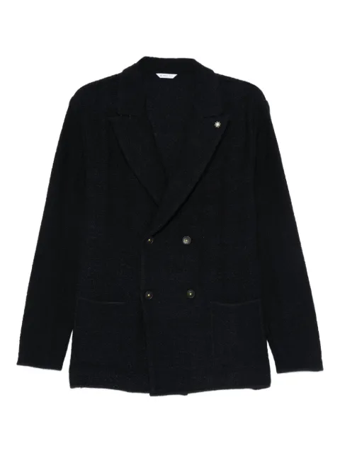 Manuel Ritz double-breasted knitted blazer