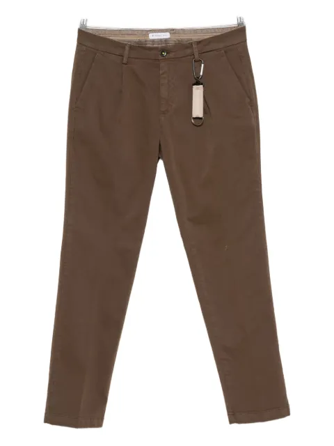 Manuel Ritz pleated twill chino trousers 