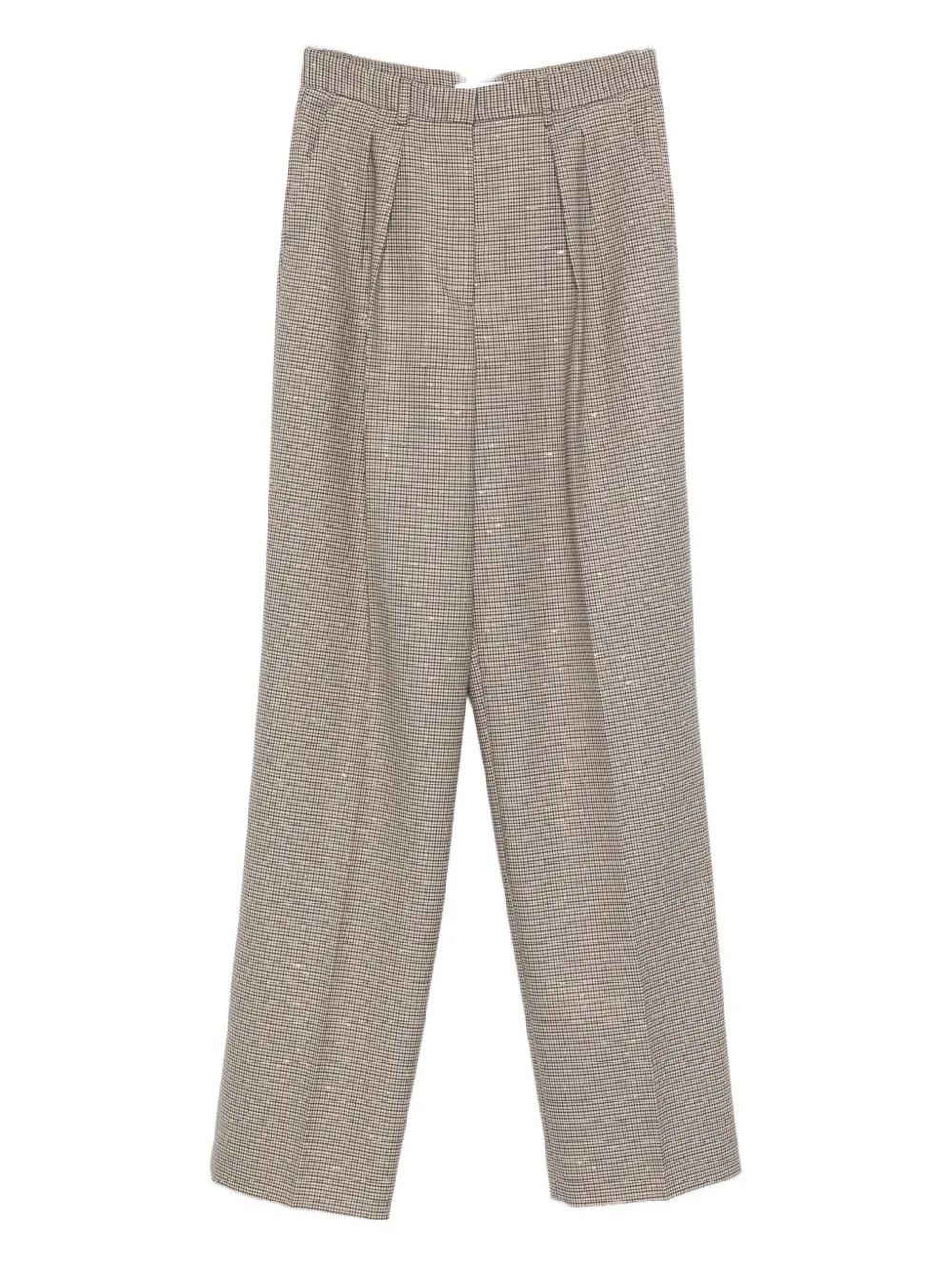Manuel Ritz pleat-detailing trousers | Brown | Image 1