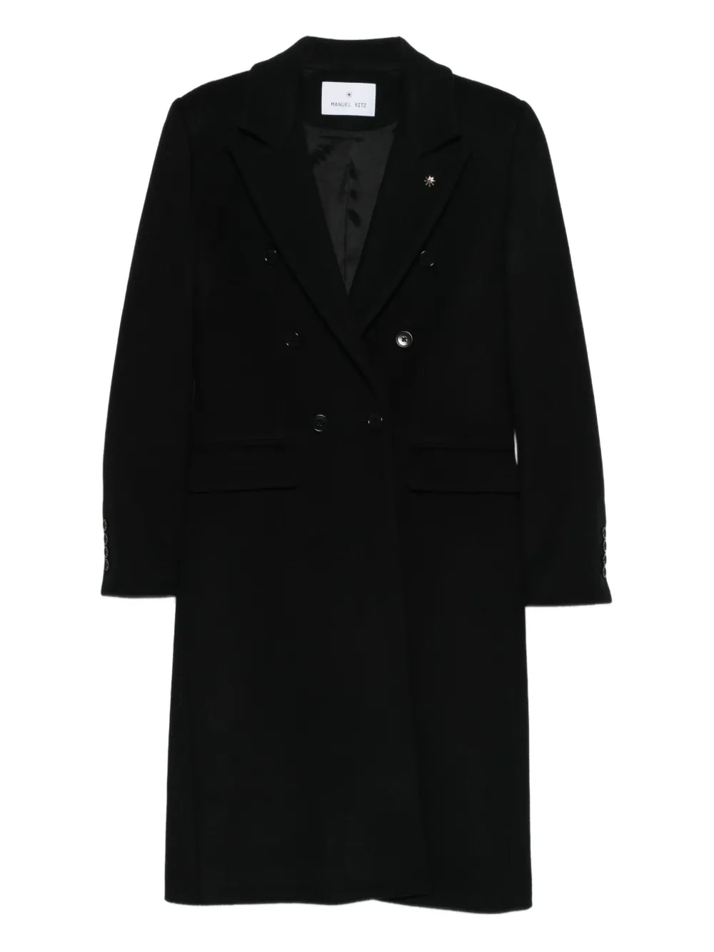 Manuel Ritz double-breasted wool-blend coat | Black | Image 1
