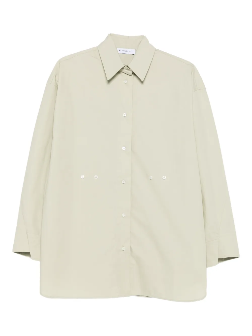 Manuel Ritz camisa de popelina con botones | verde | Image 1