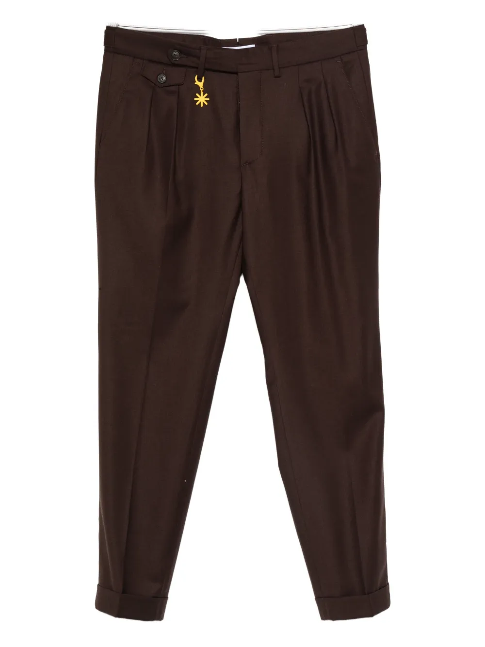 Manuel Ritz Calça com pregas | Marrom | Image 1